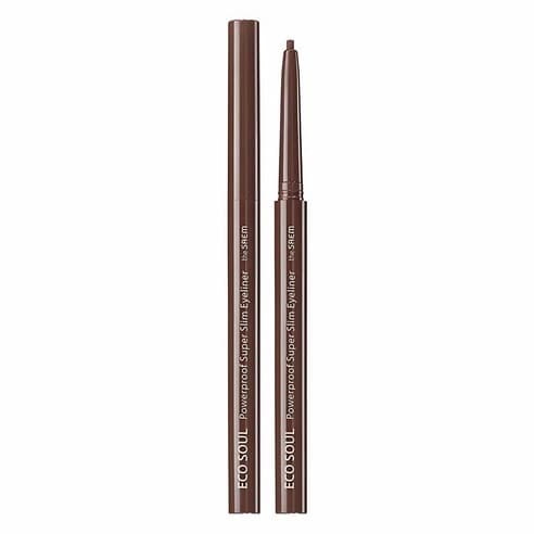 Eco Soul Powerproof Ultra Slim Eyeliner, 0.1g, Thrill Brown, 1pack - Image 1
