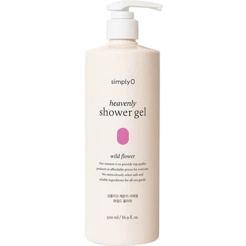 Heavenly Shower Gel [Wild Flower], 500ml, 1pack - Image 1