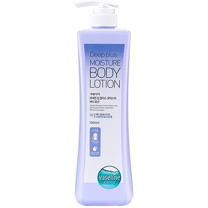 Vaseline Deep Plus Moisture Body Lotion, 1,000ml, 1pack - Image 1