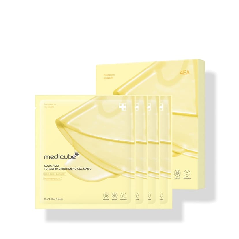 Kojic Acid Turmeric Brightening Gel Mask, 4ea, 1pack - Image 1