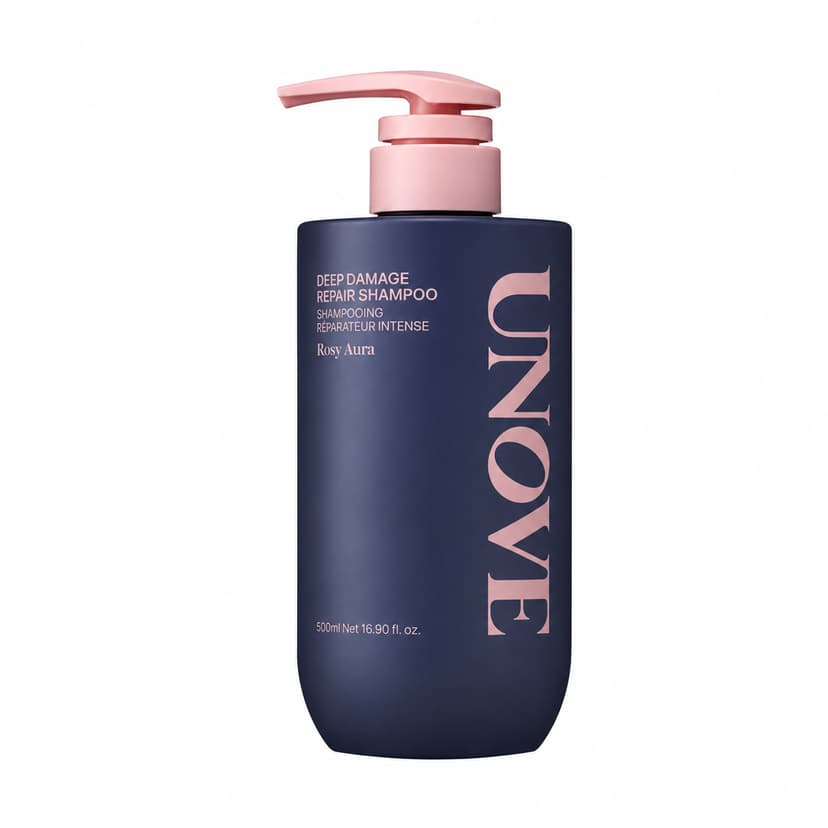UNOVE Deep Damage Repair Shampoo [Rosy Aura], 500g, 1pack - Image 1