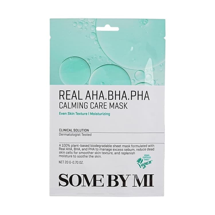 Real AHA BHA PHA Calming Care Mask, 10ea, 1pack - Image 1