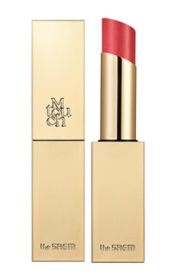 M Touch Shine Lipstick, 5g, RD01 Glowing Rose, 1pack - Image 1