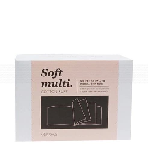 Soft Multi Cotton Puff, 80ea, 1pack - Image 1