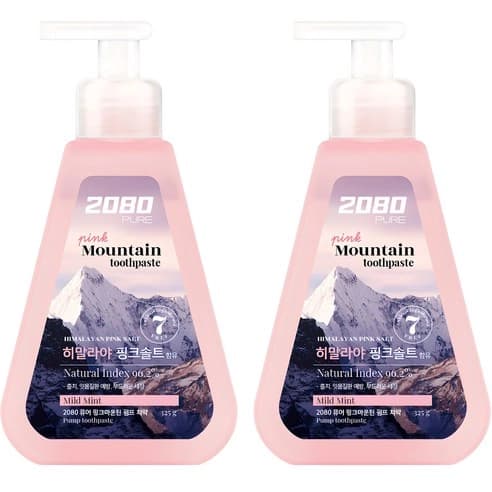 Pure Pink Mountain Pump Toothpaste, 325g, 2ea, 1pack - Image 1