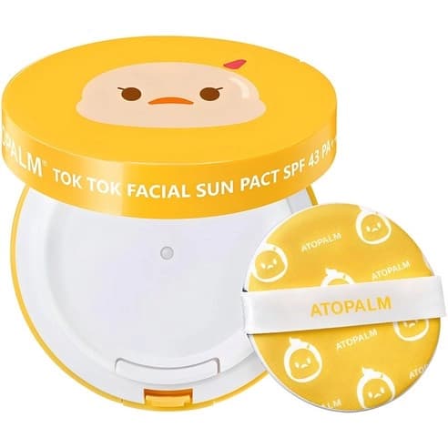 Tok Tok Facial Sun Pact [SPF43 / PA+++], 15g, 1pack - Image 1
