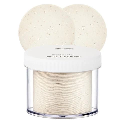 Unbleached Pure Cotton Pads, 60ea, 1pack - Image 1