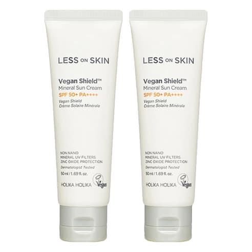 LESS ON SKIN Vegan Shield™ Mineral Sun Cream [SPF50+/PA++++], 50ml+50ml - Image 1