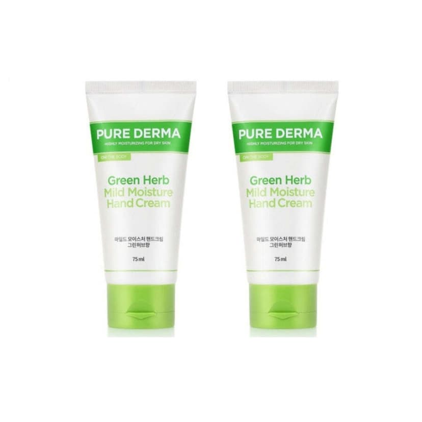 Pure Derma Green Herb Mild Moisture Hand Cream, 75ml*2 - Image 1