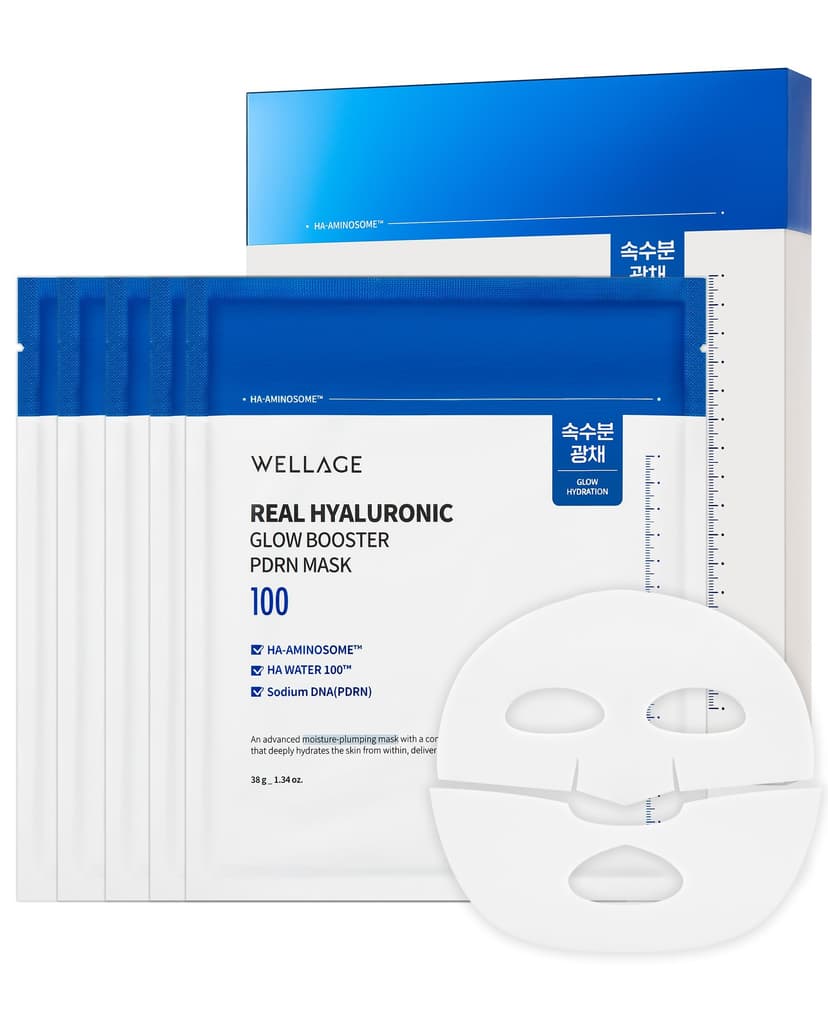 Real Hyaluronic Glow Booster PDRN Mask, 5ea - Image 1