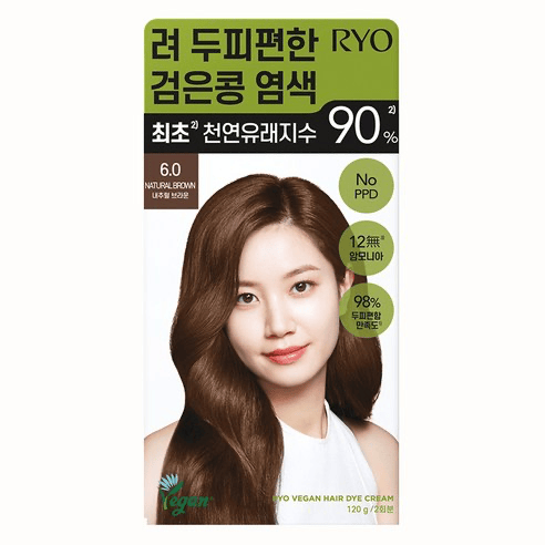 Comfortable Scalp Black Bean Hair Dye, 120g, 6.0 Brown, 1pack - Image 1