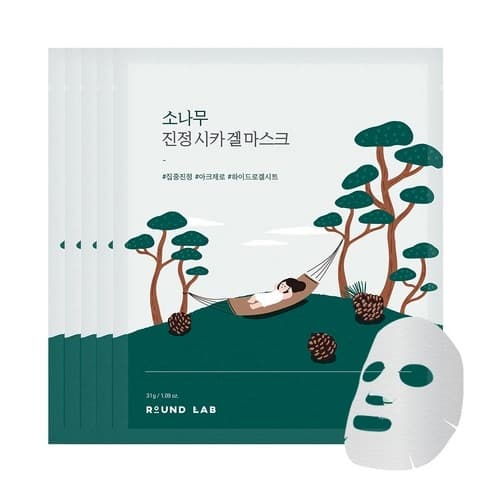 Round Lab Pine Soothing Cica Gel Mask, 5ea - Image 1