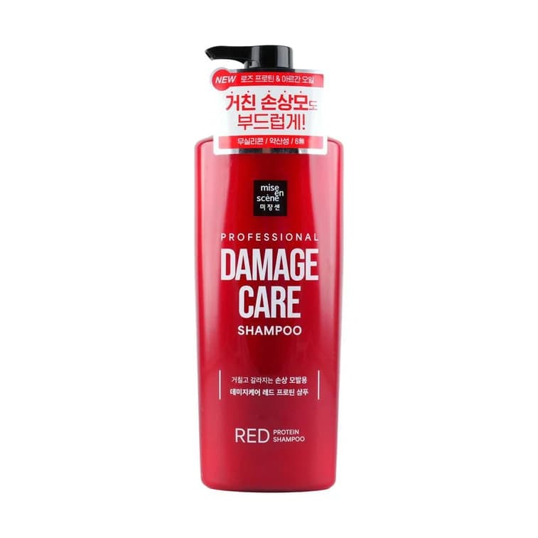 Damage Care Red Protein Shampoo, 680ml - Image 1