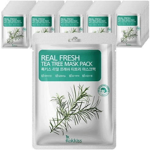 Real Fresh Tea Tree Sheet Mask, 50ea, 1pack - Image 1