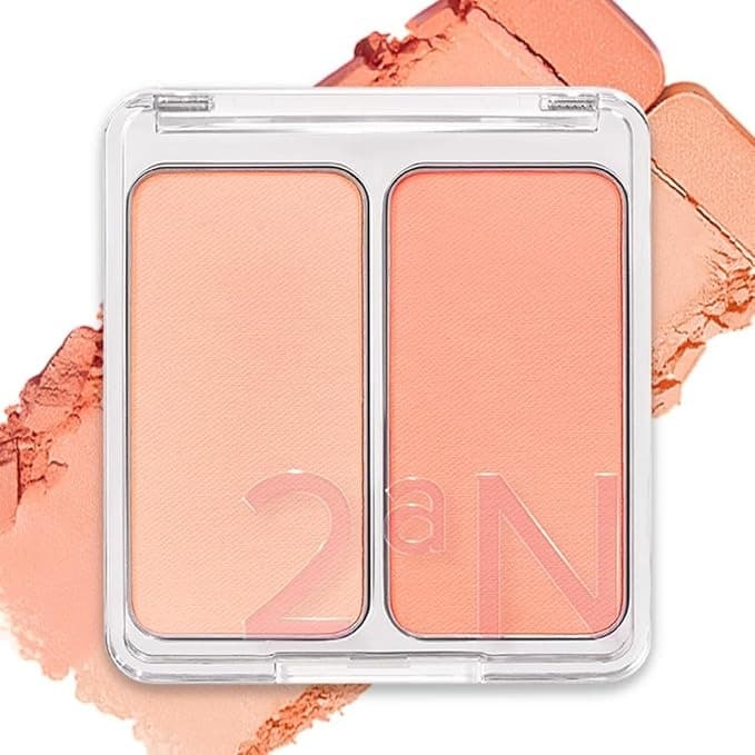 Dual Cheek, 9g, 07 Peach Fizz, 1pack - Image 1