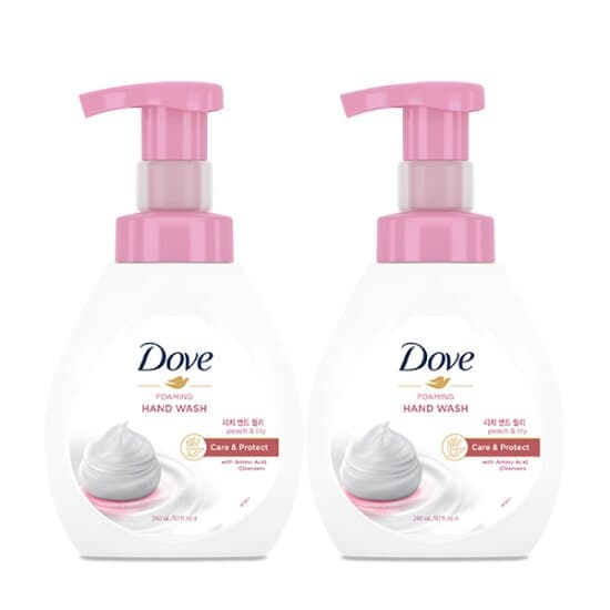 Foaming Hand Wash Peach & Lily, 240mlx2ea, 1pack - Image 1