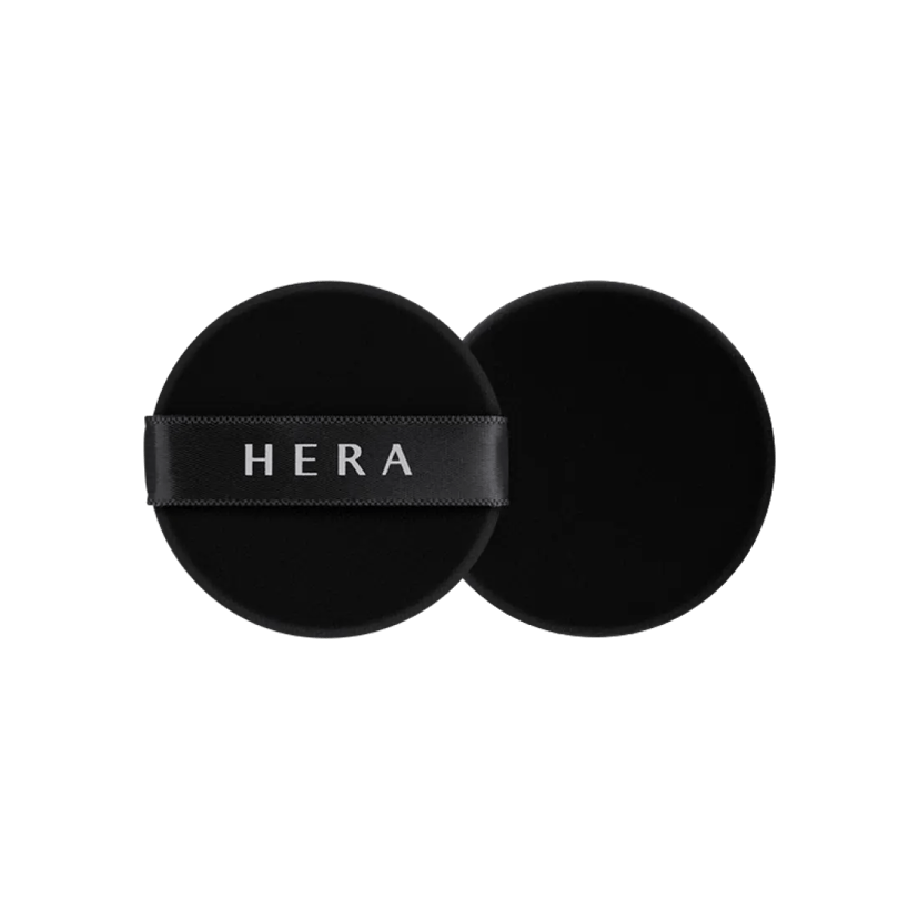 Black Cushion Foundation Puff, 2ea, Black, 1pack - Image 1