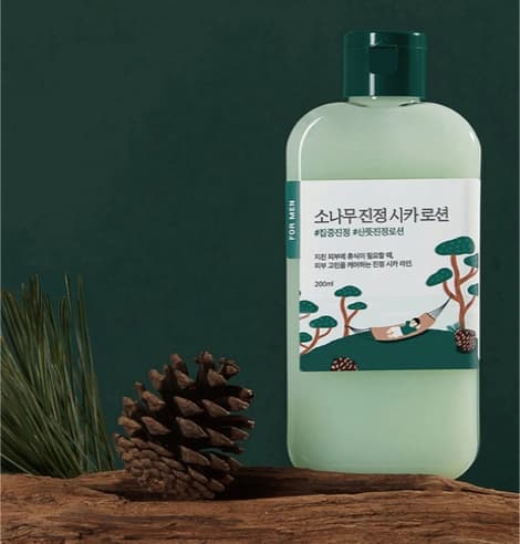 Round Lab For Men Pine Soothing Cica Toner + Lotion Set, 4ea, 1pack - Image 2