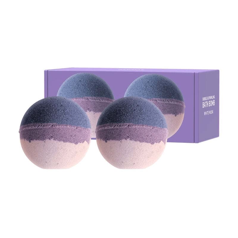 Bubble & Sparkling Bath Bomb [White Musk], 200gx2ea, 1pack - Image 1