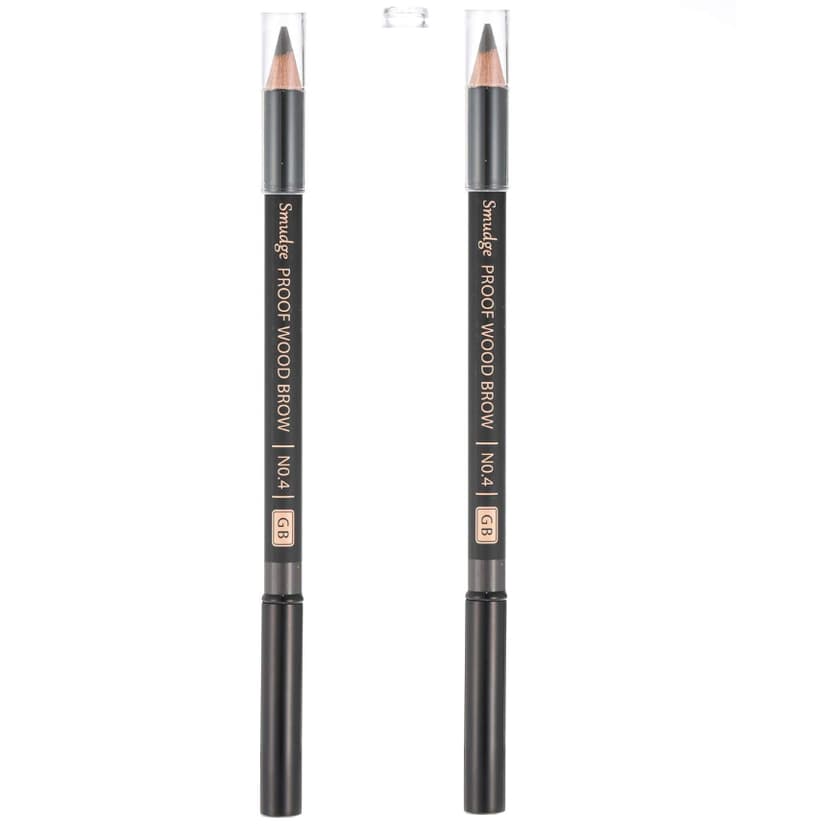 Smudgeproof Wood Eyebrow, 1.5gx2ea, Gray Brown, 1pack - Image 1