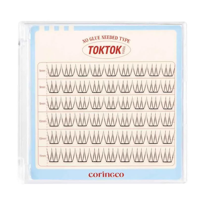 Toktok Hara #No Glue Eyelash [Pure], 54ea, 1pack - Image 1