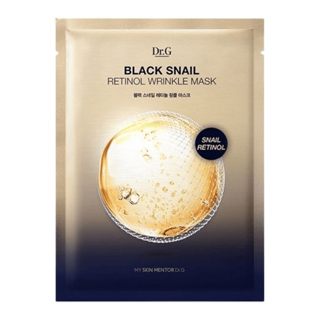 Black Snail Retinol Wrinkle Mask Sheet, 5ea, 1pack - Image 1
