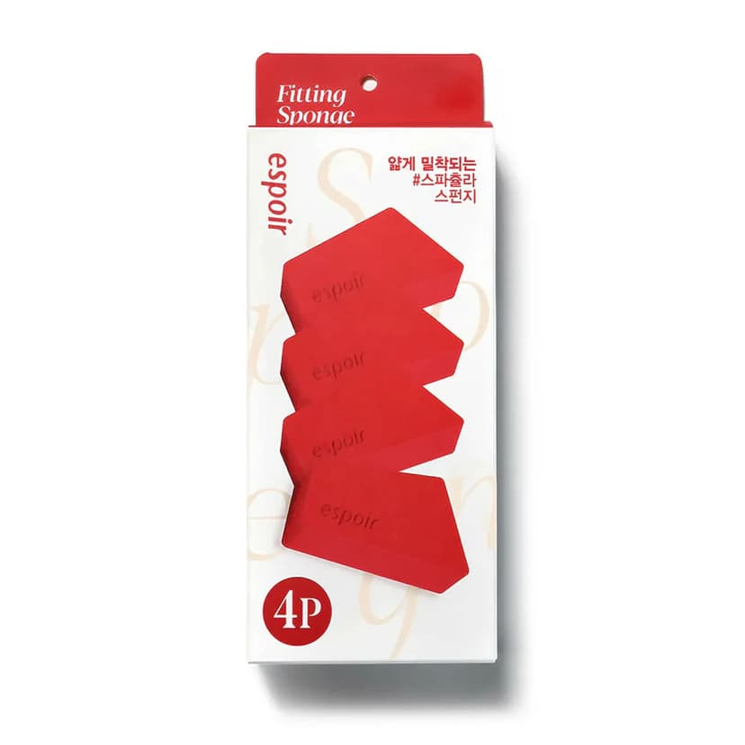 Fitting Sponge Handy, 4ea, Red, 1pack - Image 1