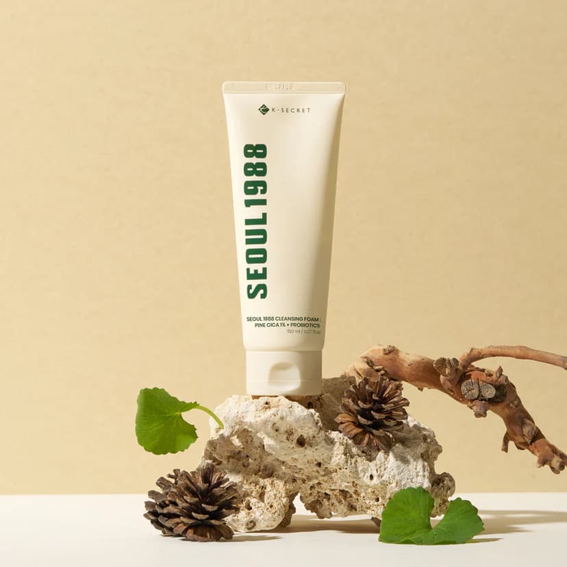 Seoul 1988 Cleansing Foam: Pine Cica 1% + Probiotics, 150ml - Image 4