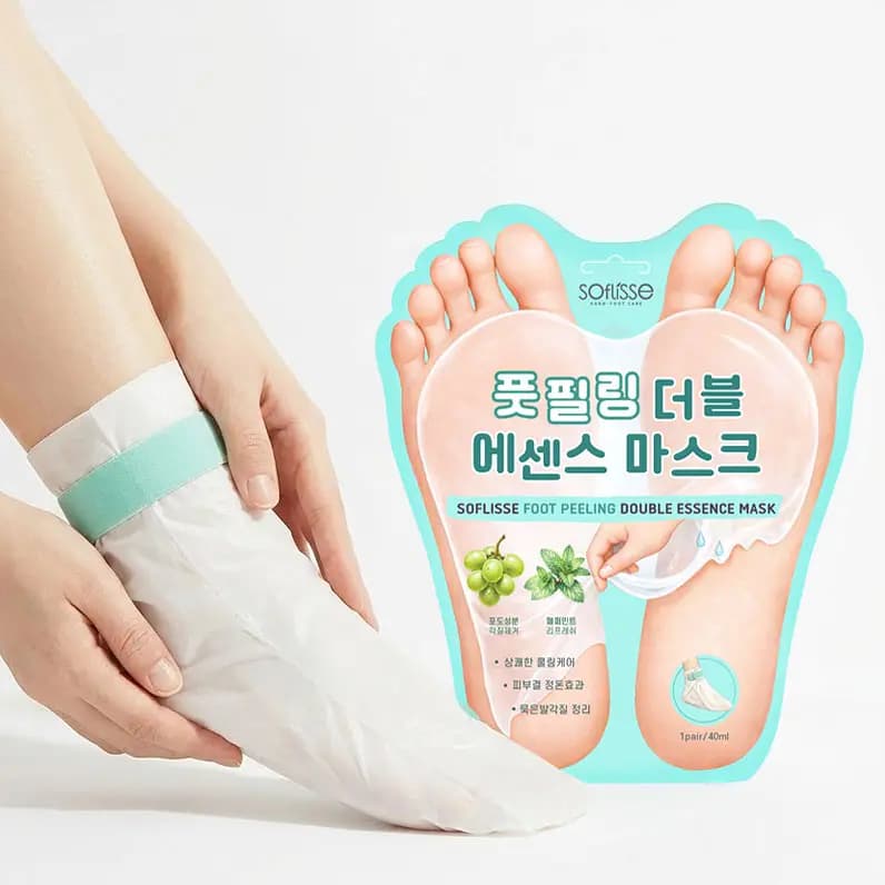 Foot Peeling Double Essence Mask, 10ea, 1pack - Image 3