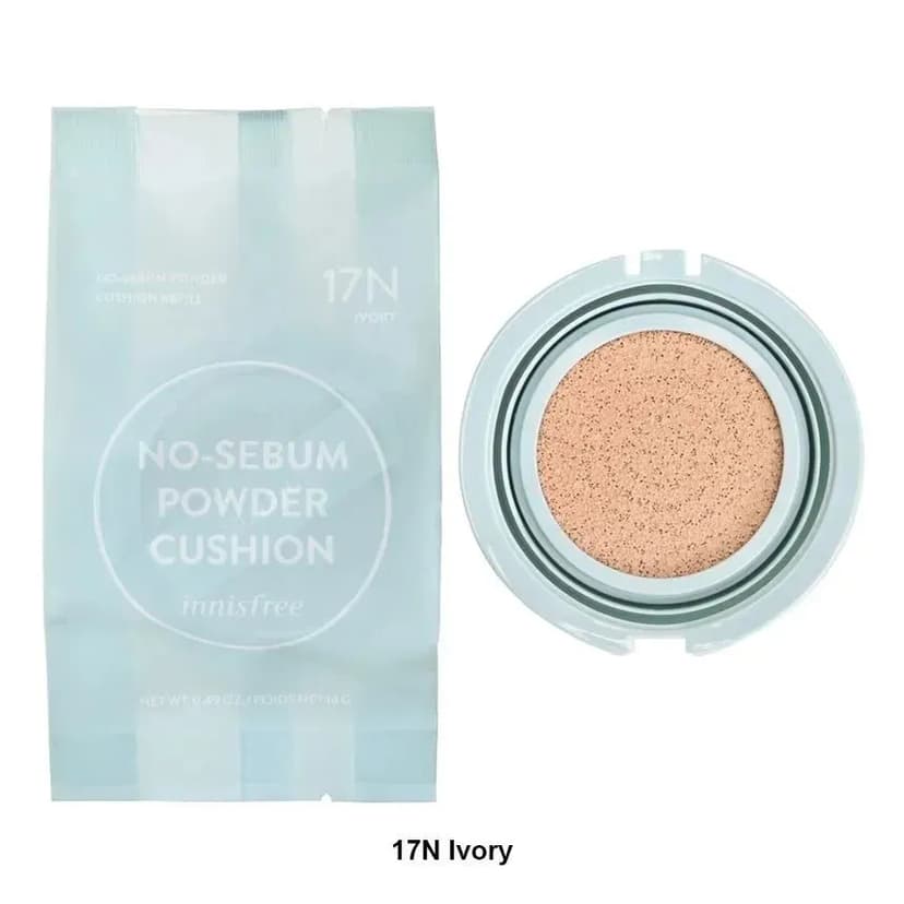 No-Sebum Powder Cushion Refill, 14g, 17N Ivory - Image 2