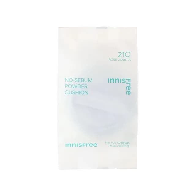 No-Sebum Powder Cushion Refill, 14g, 21C Rose Vanilla - Image 1