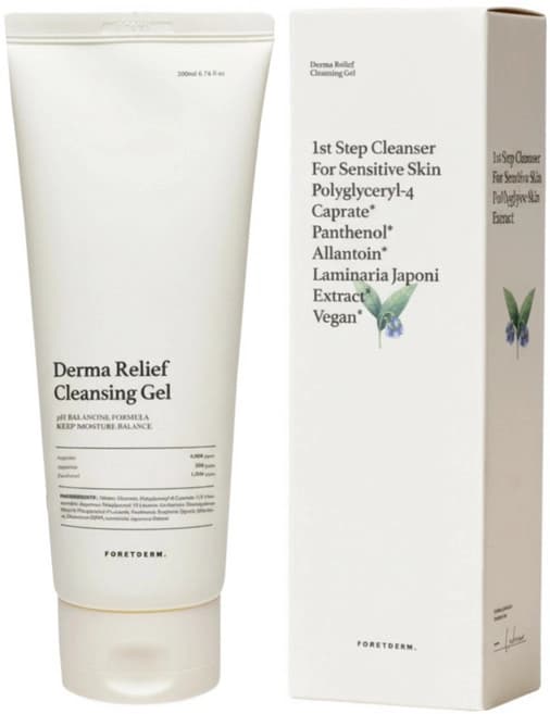 Derma Relief Mild Acidic Vegan Cleansing Gel, 200ml, 1pack - Image 1