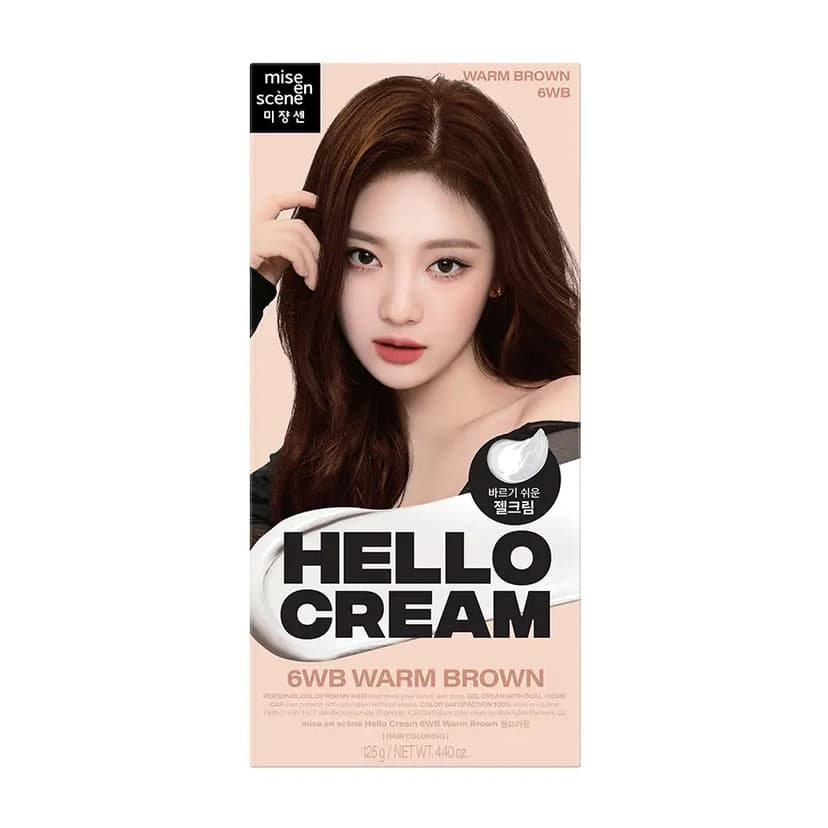 Hello Cream, 125g, 6WB Warm Brown, 1pack - Image 1