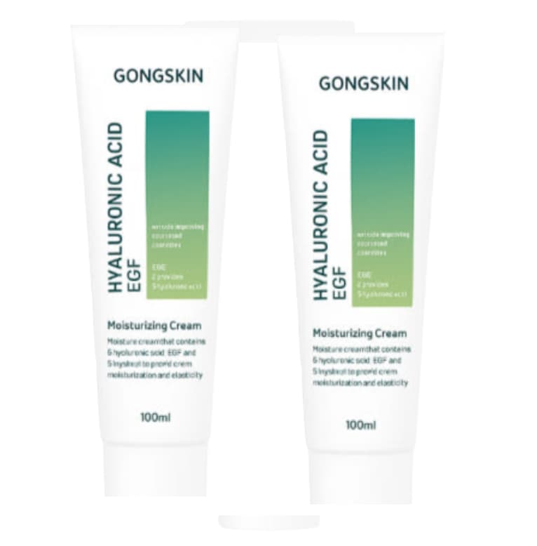 Hyaluronic Acid EGF Moisturizing Cream, 100mlx2ea, 1pack - Image 1