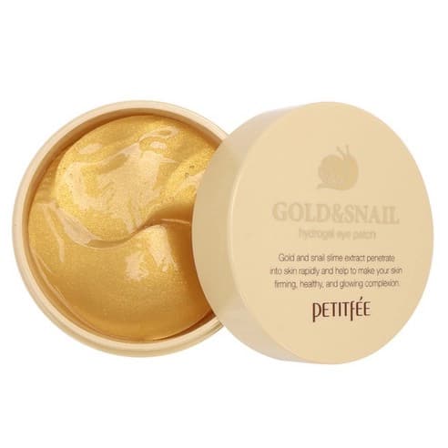 Gold and Snail Hydrogel Eye Patch - Image 1