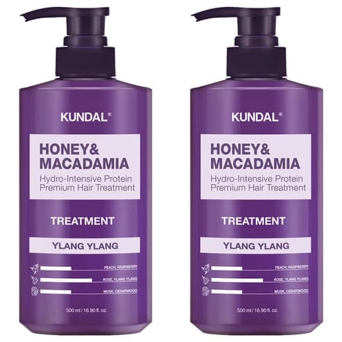 Honey & Macadamia Hair Treatment [Ylang Ylang], 500mlx2ea, 1pack - Image 1