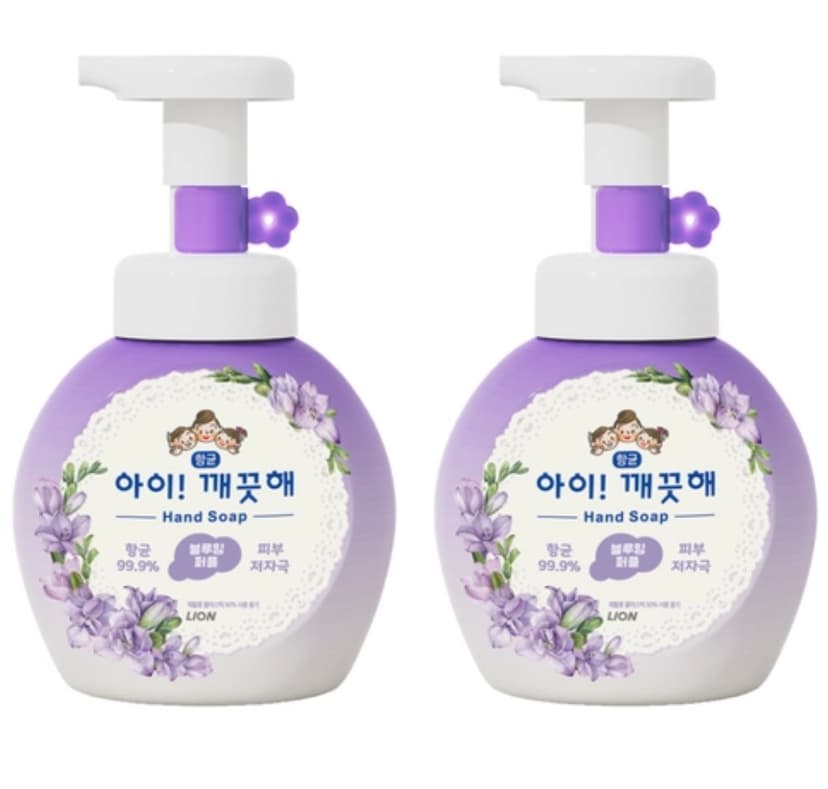 Foaming Hand Soap - Blooming Purple, 250mlx2ea, 1pack - Image 1