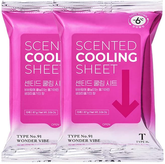 No. 91 Wonder Vibe Scented Cooling Sheet, 2ea - Image 1