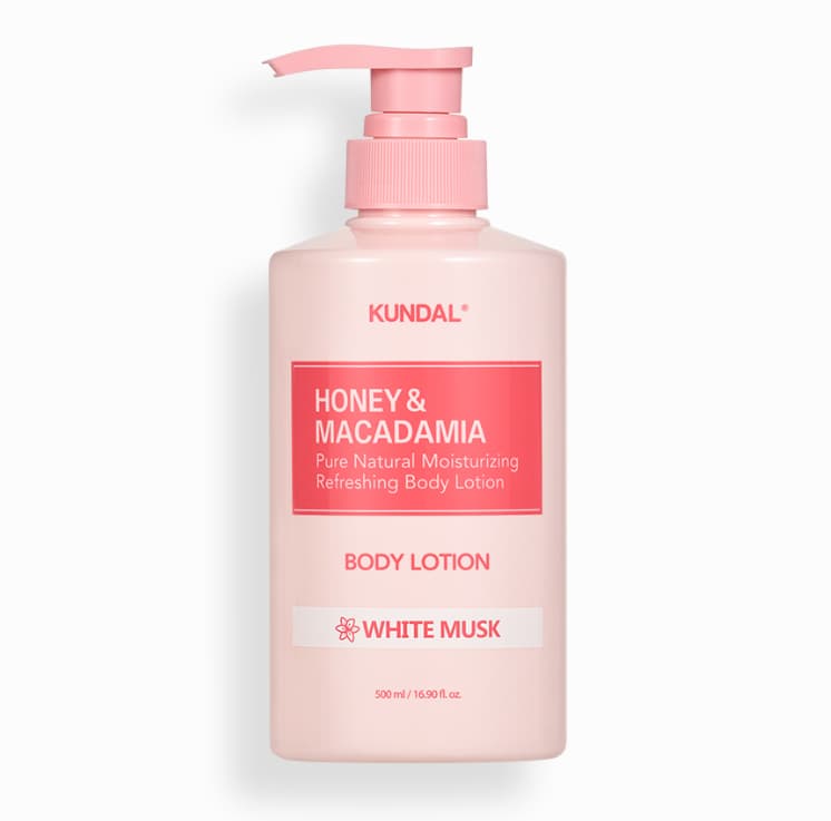 Honey & Macadamia Pure Body Lotion [White Musk], 500ml, 1pack - Image 1