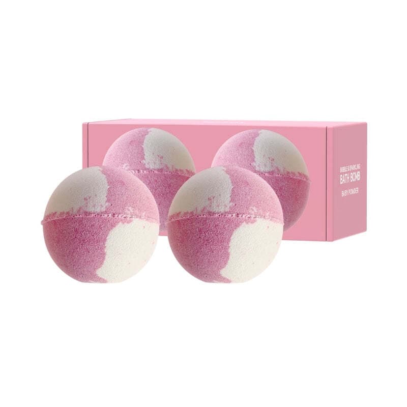 Bubble & Sparkling Bath Bomb [Baby Powder], 2ea, 1pack - Image 1