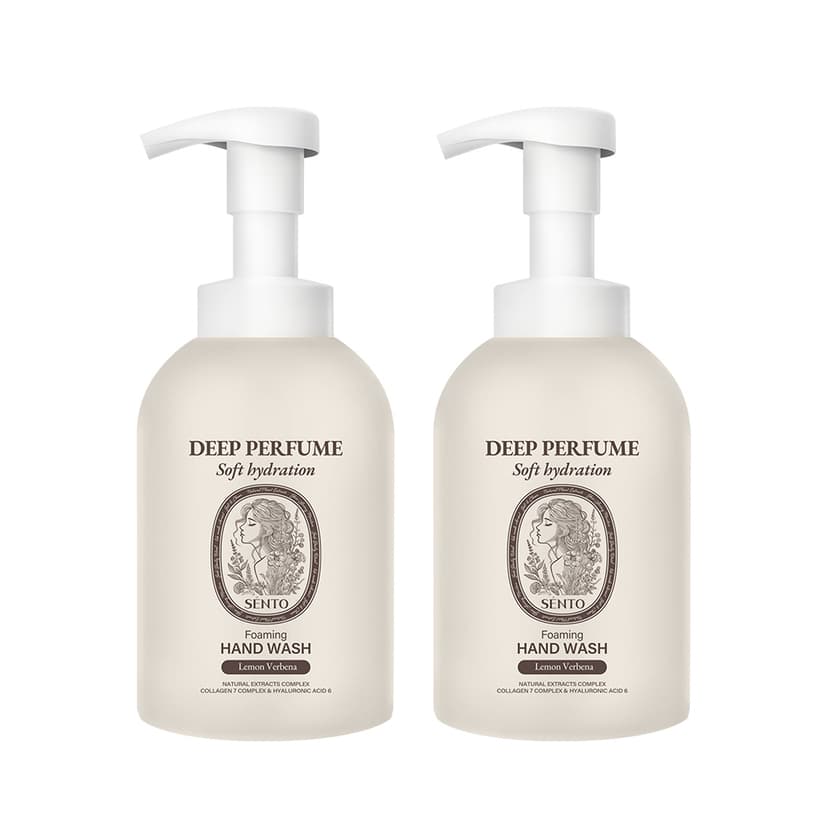 Deep Perfume Foaming Hand Wash [Lemon Verbena Scent], 510mlx2ea, 1pack - Image 1