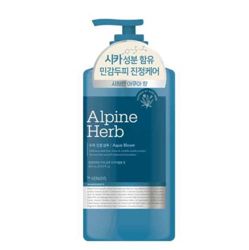 Alpine Herb Damage Care Cica Scalp Shampoo [Aqua], 800ml, 1pack - Image 1