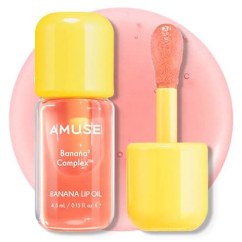 Banana Lip Oil, 4.5ml, 04 Juicy Peach, 1pack - Image 1