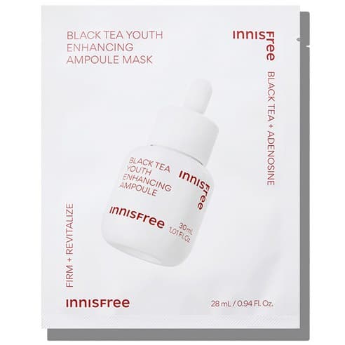 Black Tea Youth Enhancing Ampoule Mask, 5ea - Image 1