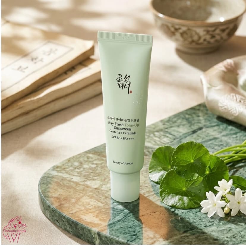 Stay Fresh Tone-Up Sunscreen Centella + Ceramide SPF 50+ PA++++, Green - Image 4