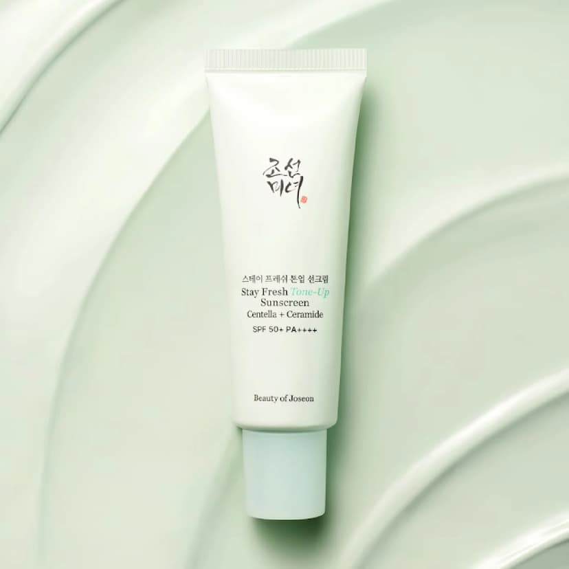 Stay Fresh Tone-Up Sunscreen Centella + Ceramide SPF 50+ PA++++, Green - Image 2