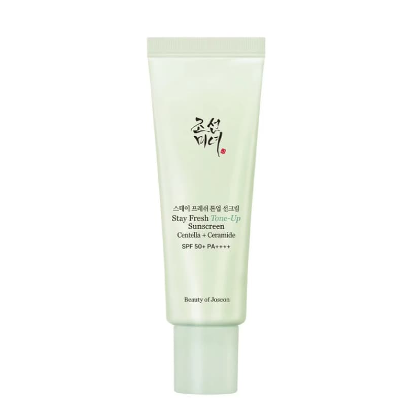 Stay Fresh Tone-Up Sunscreen Centella + Ceramide SPF 50+ PA++++, Green - Image 1