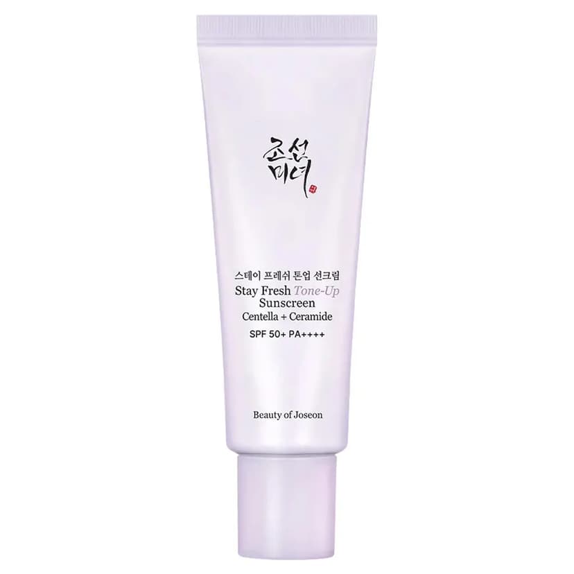 Stay Fresh Tone-Up Sunscreen Centella + Ceramide SPF 50+ PA++++, Purple - Image 1