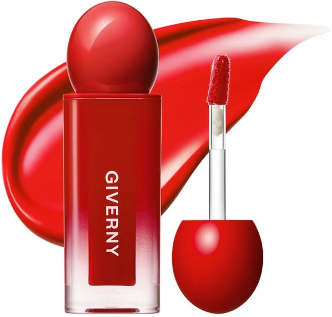 Dewy Lip Glaze, 4.9g, 06 Lychee Red, 1pack - Image 1