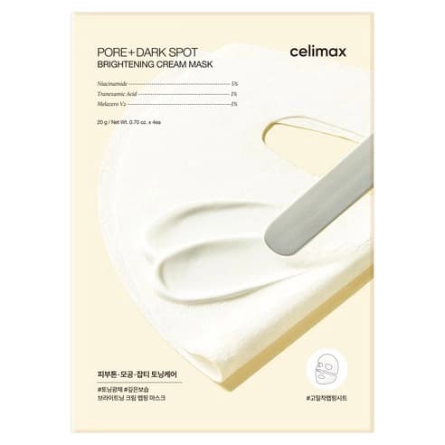 Pore+ Dark Spot Brightening Cream Mask, 20gx4ea, 1pack - Image 1
